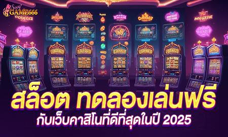 สล็อต ทดลองเล่นฟรี ไม่มีเงื่อนไข กับเว็บคาสิโนที่ดีที่สุดในปี 2025